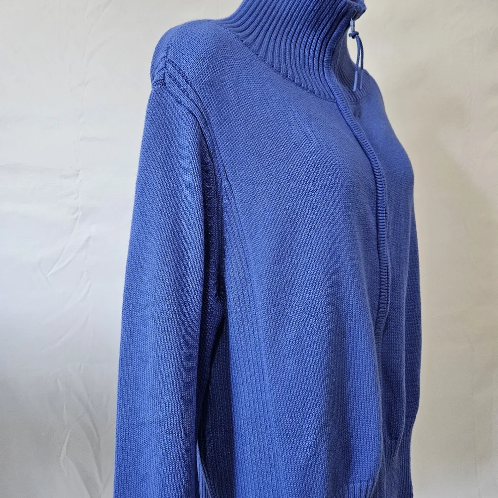 [NWT] Talbots Long Sleeve Mock Neck Sweater Jacket - Picture 8 of 13